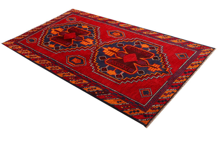 Firebrick Baluchi 3' 7 x 6' 3 - No. 62277