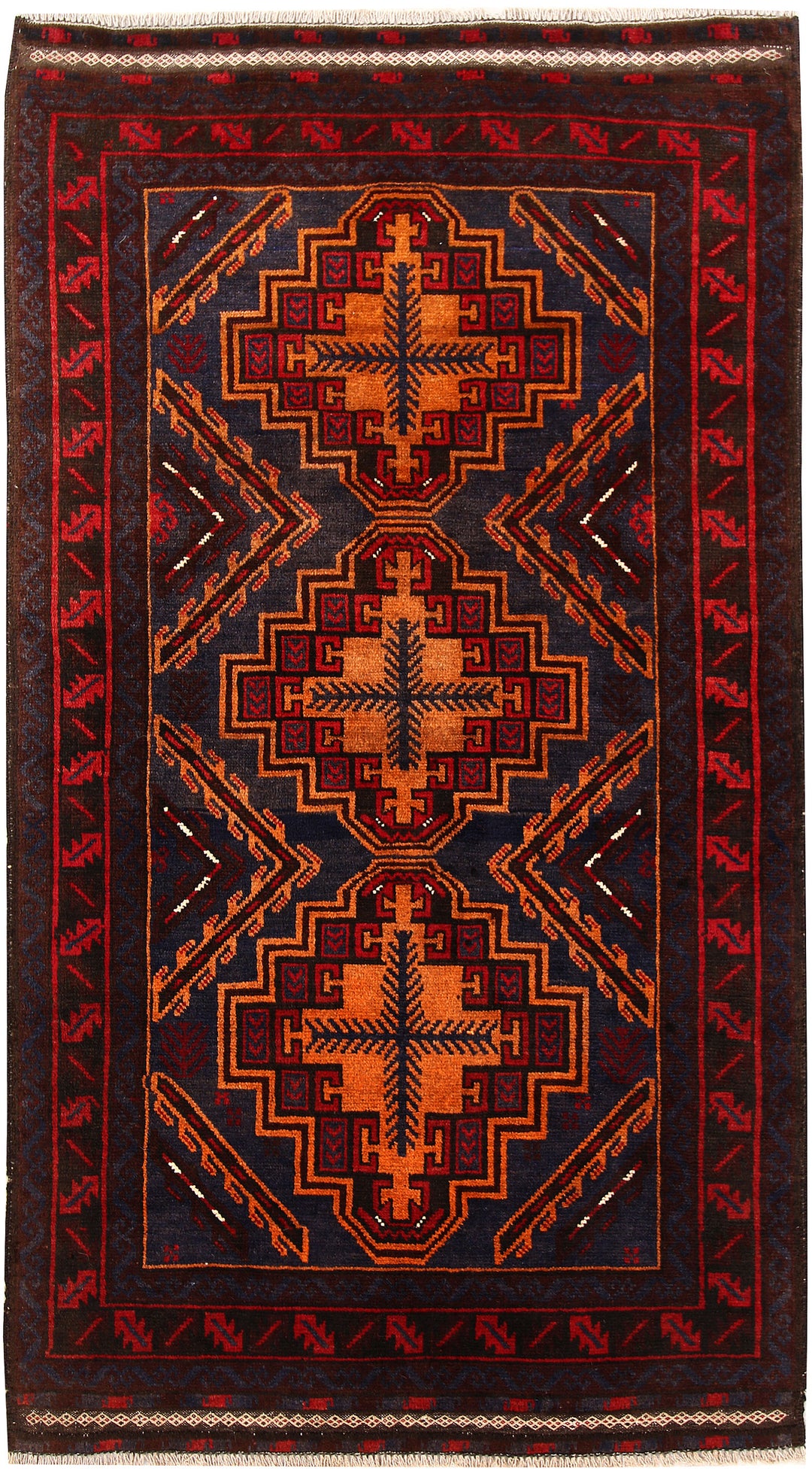 Dark Blue Baluchi 3' 5 x 6' 1 - No. 62279 - ALRUG Rug Store