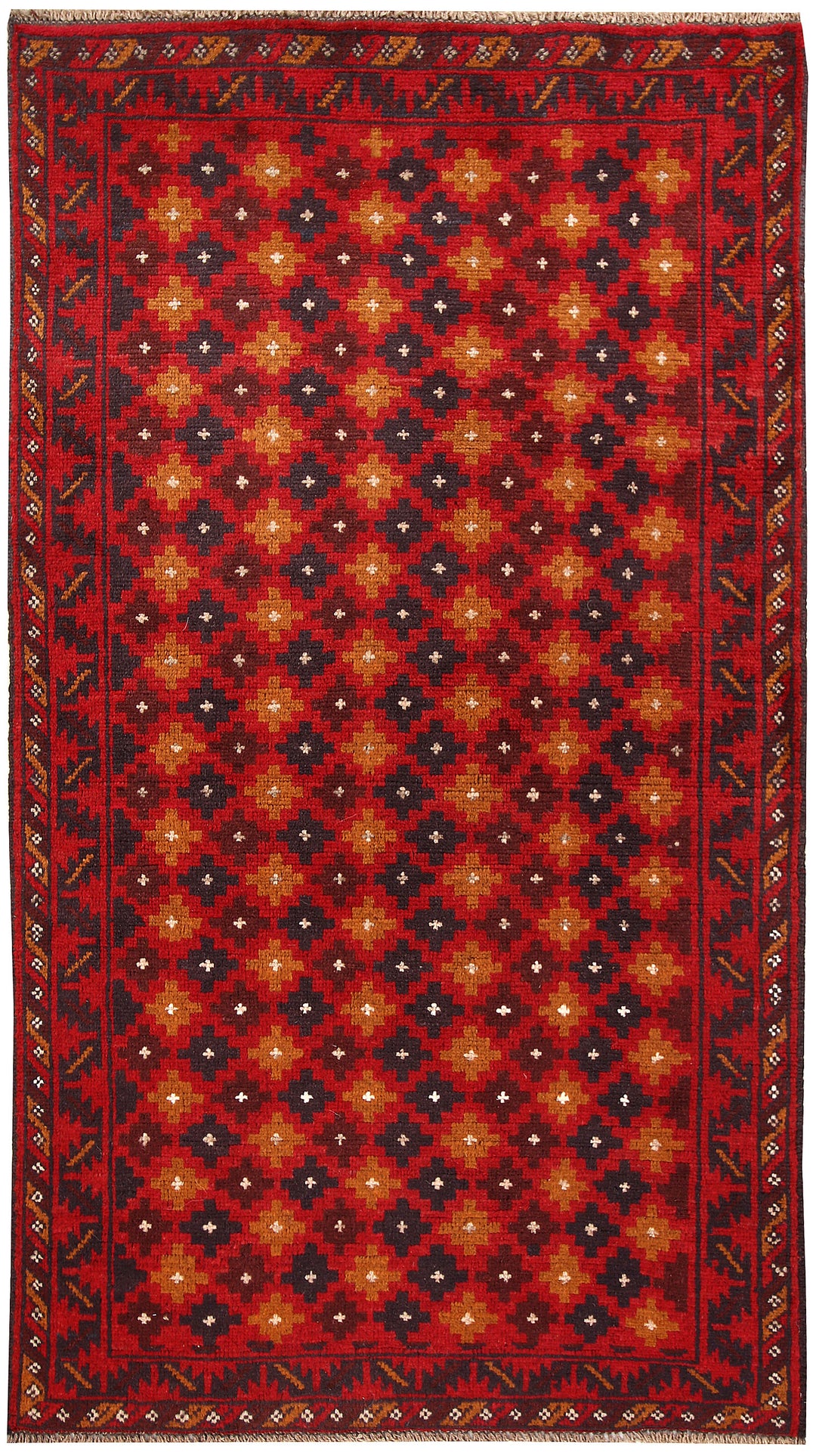 Firebrick Baluchi 3' 5 x 6' 3 - No. 62282 - ALRUG Rug Store