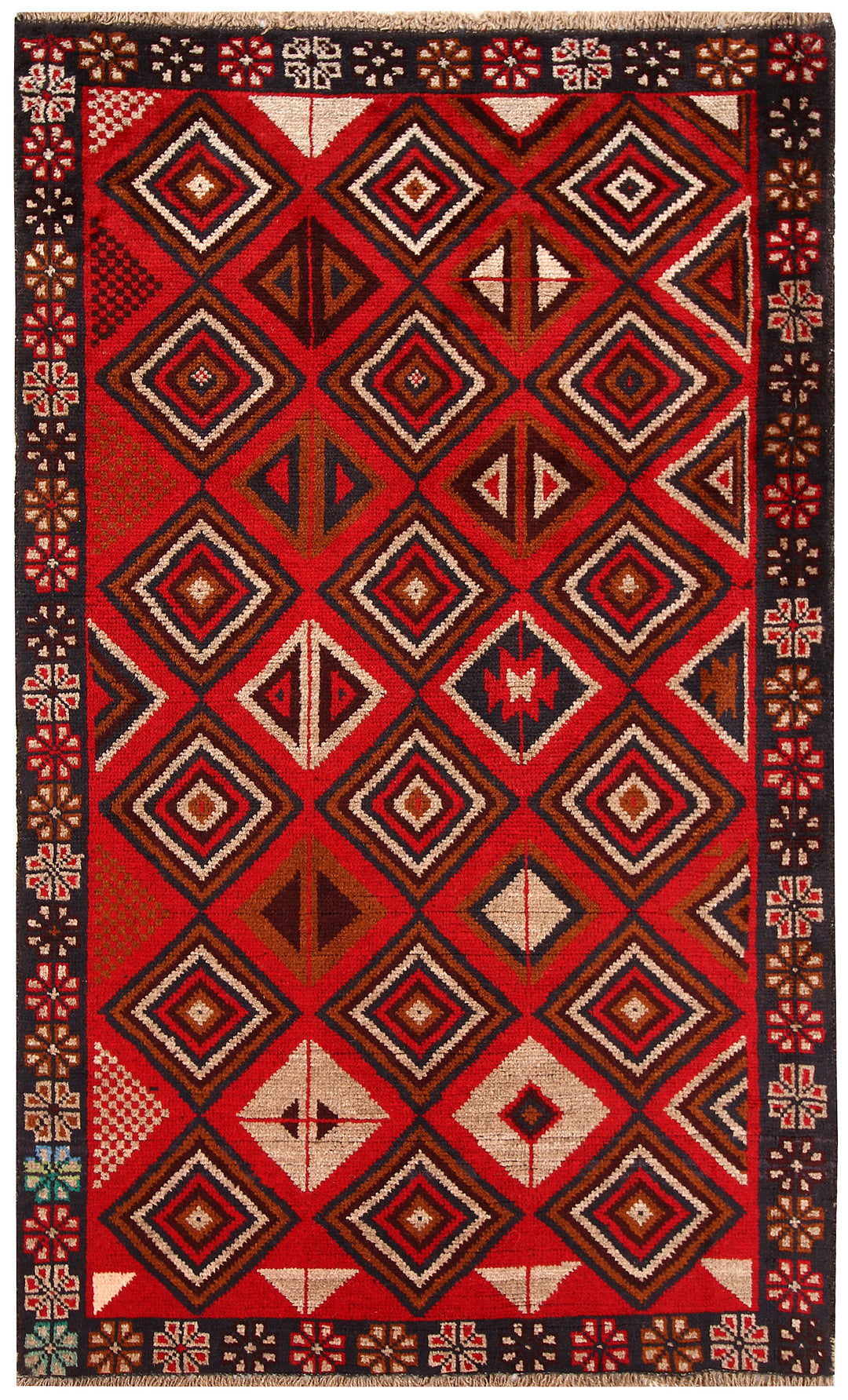 Firebrick Baluchi 3' 9 x 6' 3 - No. 62285 - ALRUG Rug Store