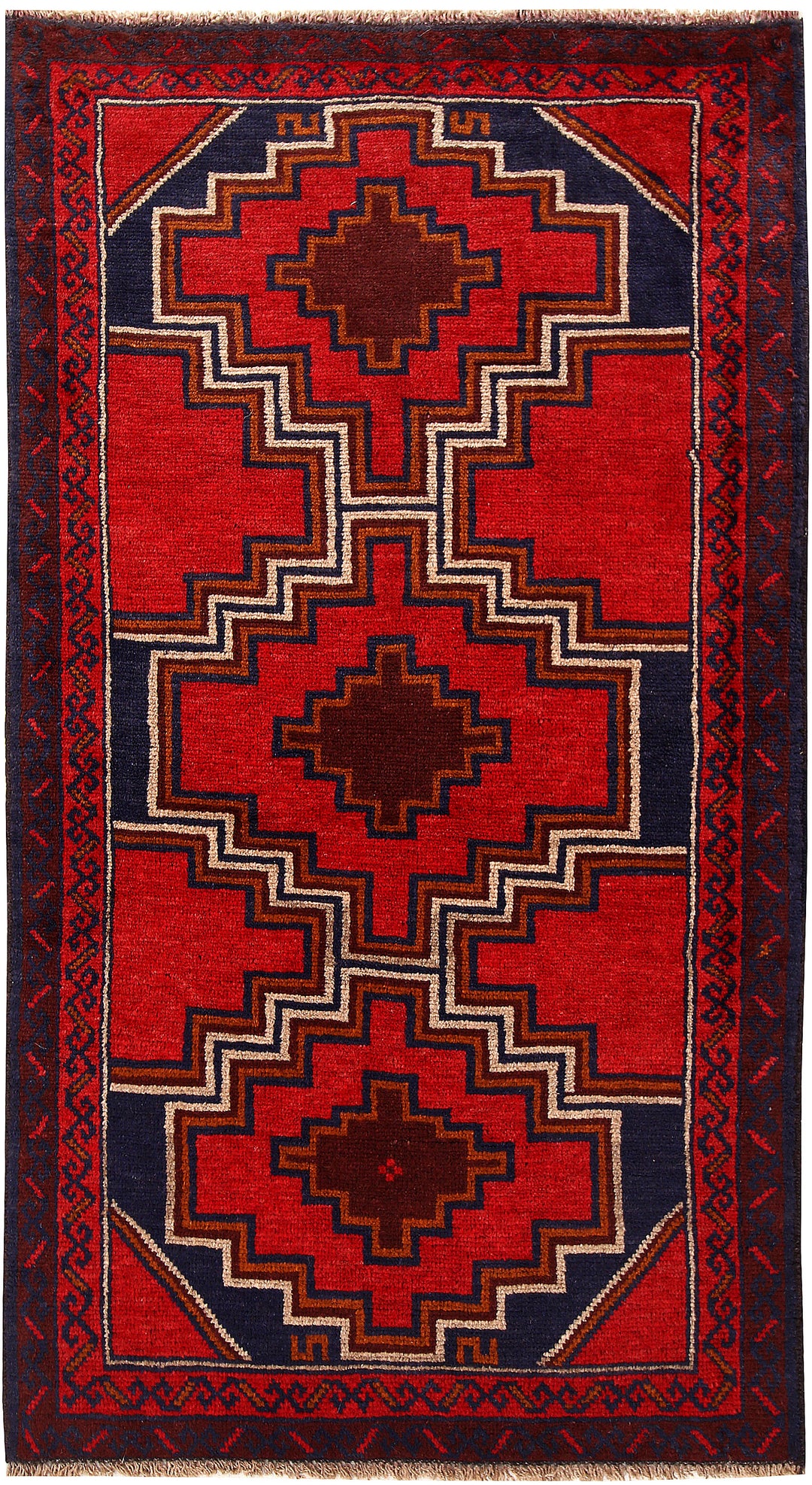 Firebrick Baluchi 3' 5 x 6' 2 - No. 62286 - ALRUG Rug Store