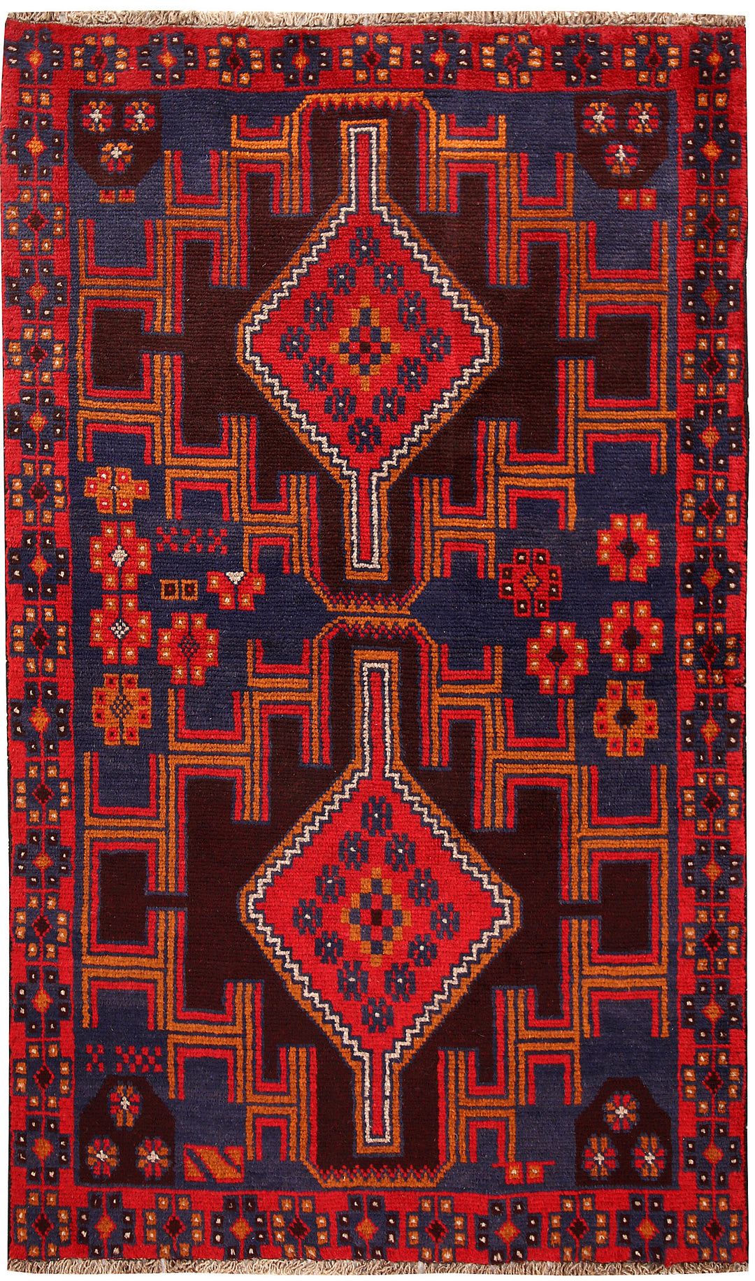 Dark Blue Baluchi 3' 8 x 6' 3 - No. 62290 - ALRUG Rug Store