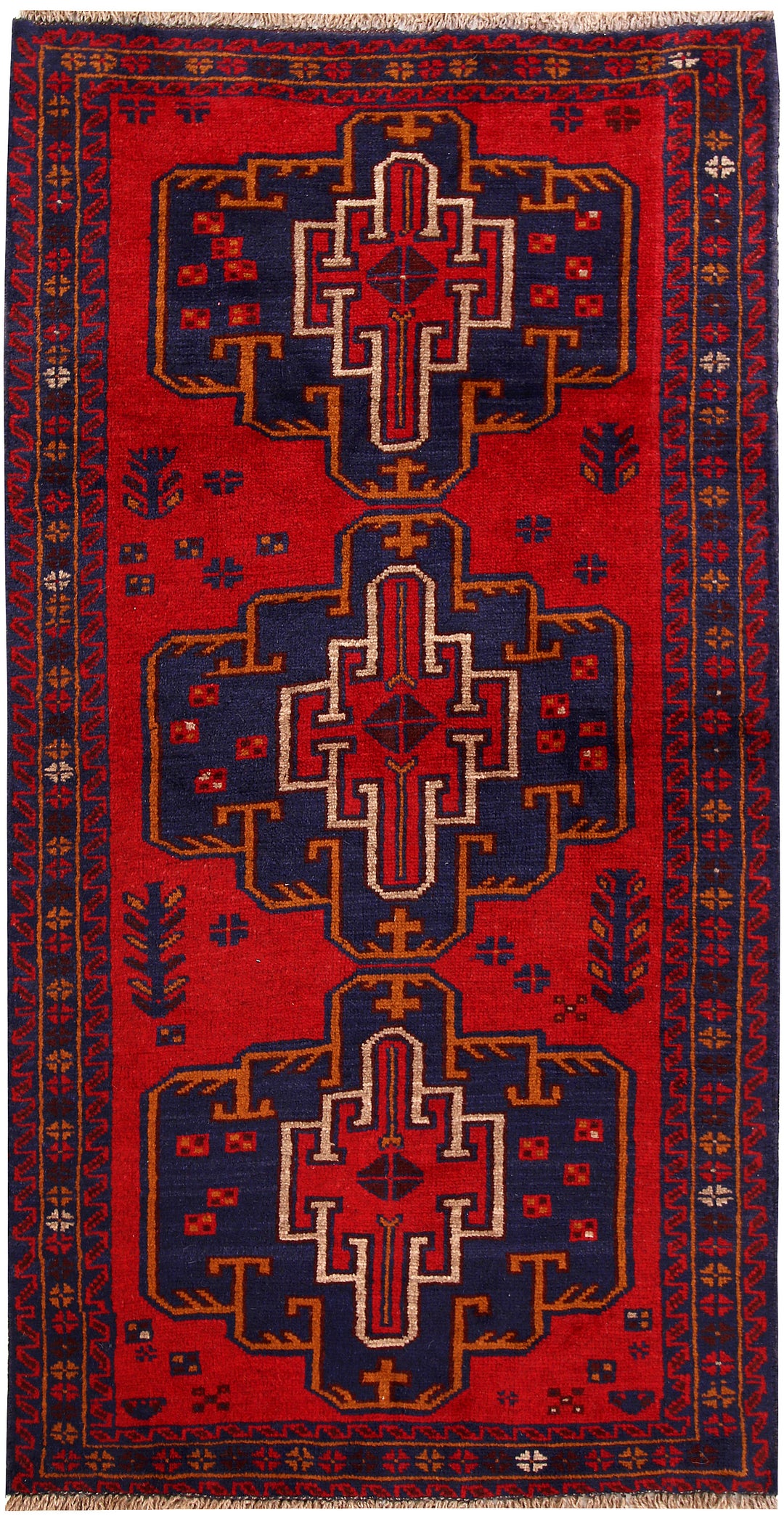 Firebrick Baluchi 3' 5 x 6' 7 - No. 62291 - ALRUG Rug Store