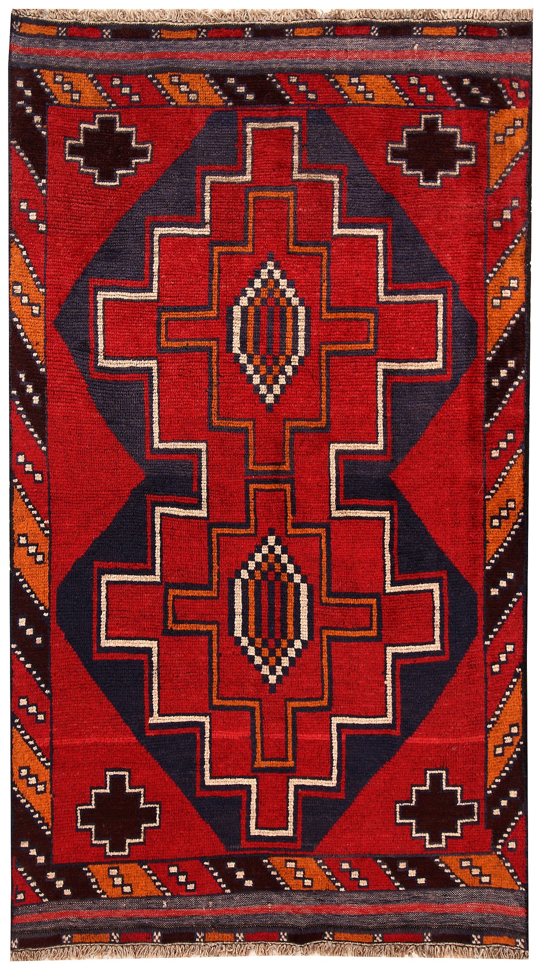 Firebrick Baluchi 3' 8 x 6' 6 - No. 62294 - ALRUG Rug Store