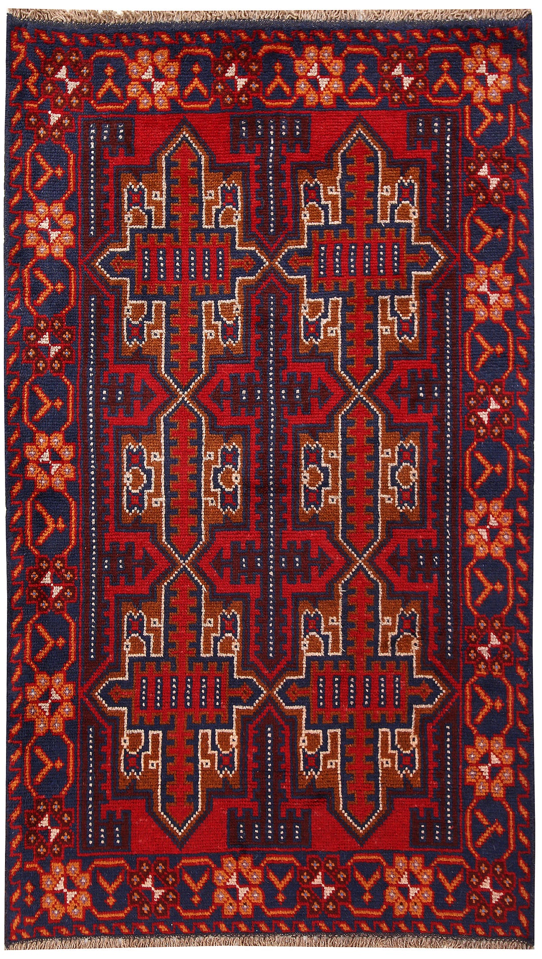 Firebrick Baluchi 3' 8 x 6' 4 - No. 62298 - ALRUG Rug Store