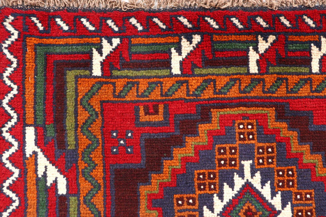 Firebrick Baluchi 3' 5 x 6' 4 - No. 62299