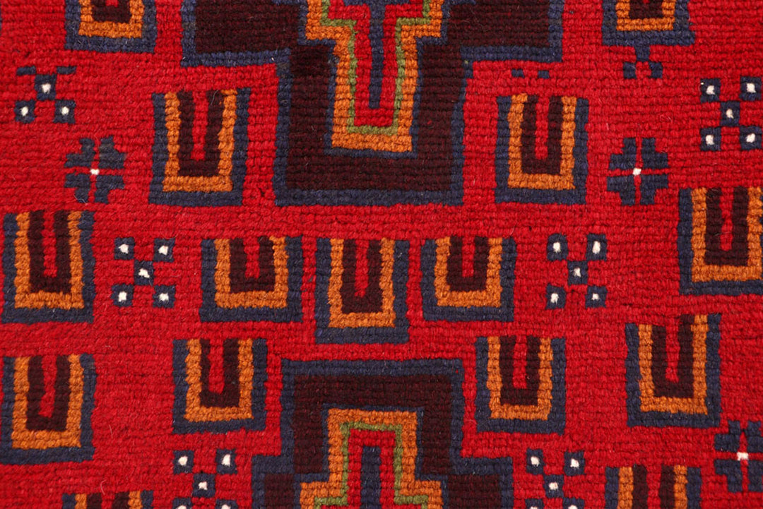 Firebrick Baluchi 3' 5 x 6' 4 - No. 62299