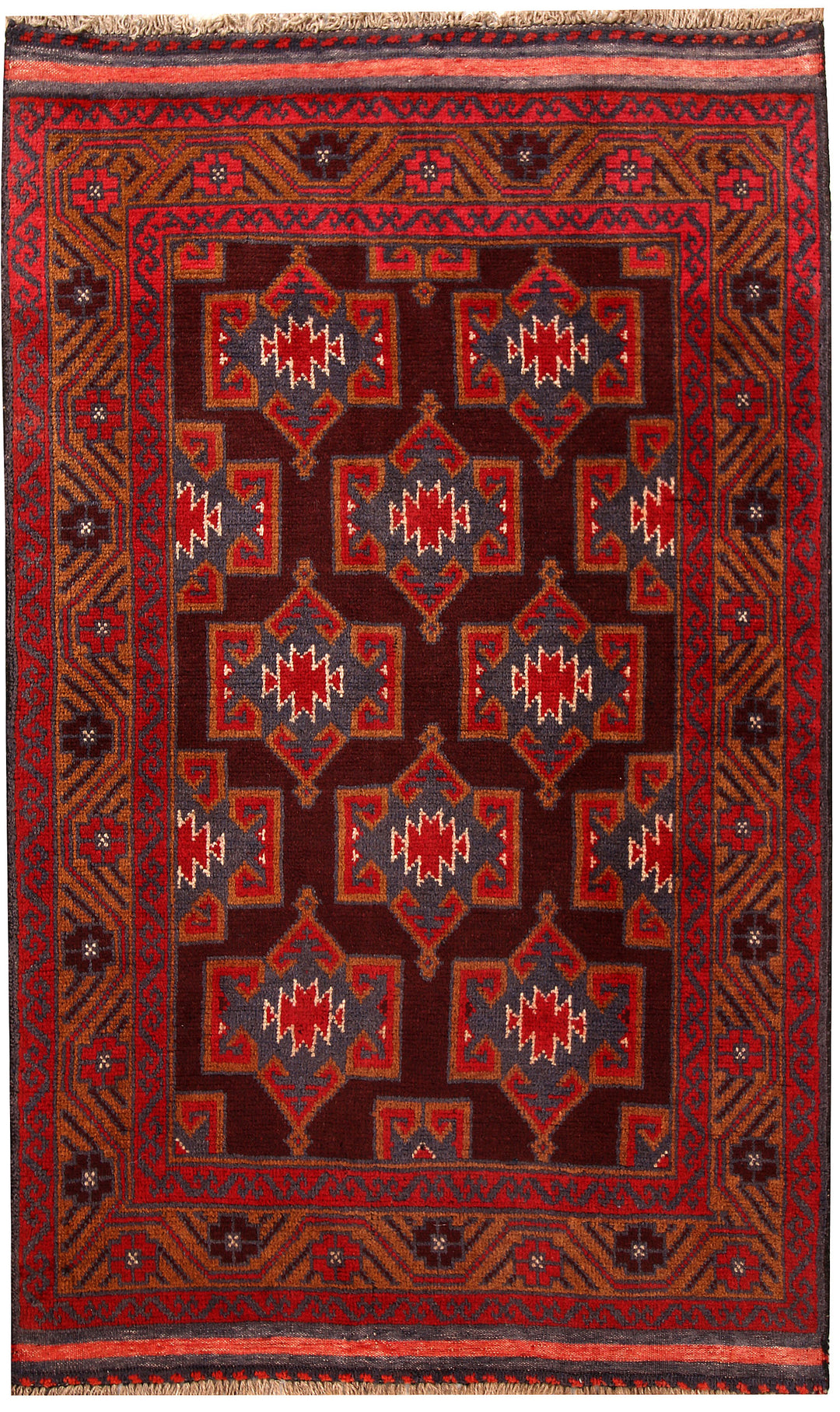 Maroon Baluchi 3' 8 x 6' 1 - No. 62306 - ALRUG Rug Store