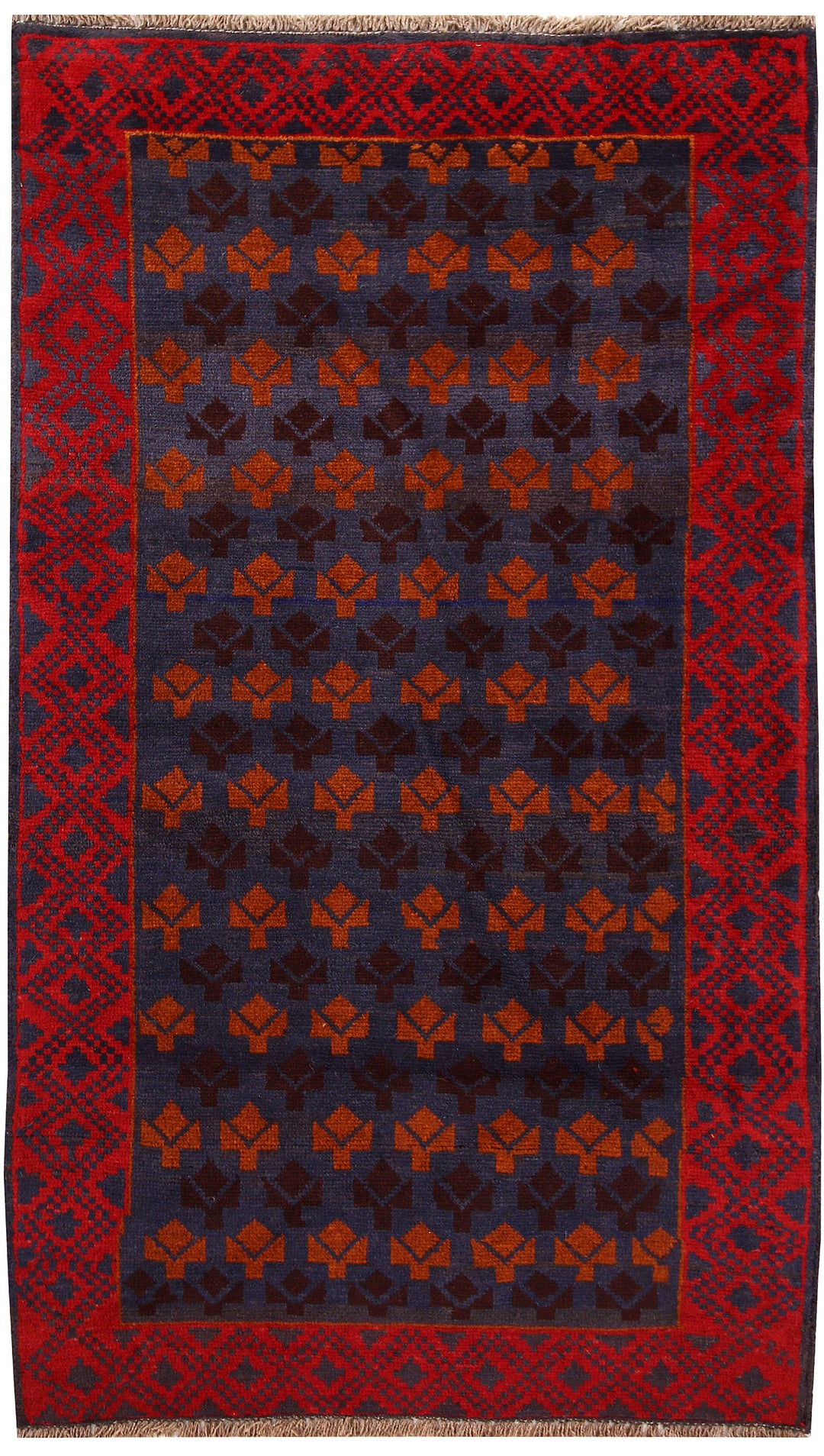 Dark Blue Baluchi 3' 7 x 6' 3 - No. 62310 - ALRUG Rug Store
