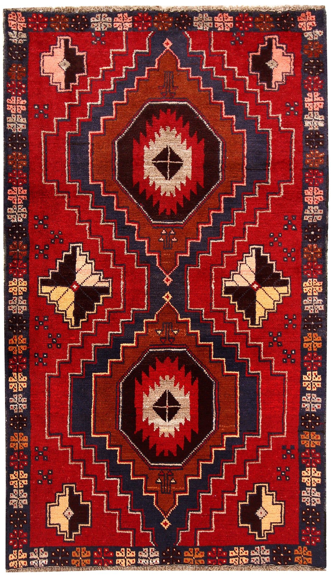 Firebrick Baluchi 3' 8 x 6' 1 - No. 62314 - ALRUG Rug Store