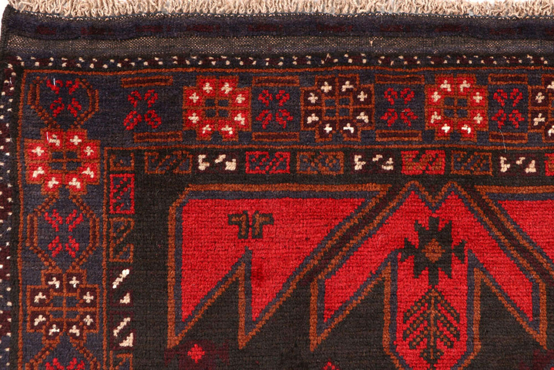 Black Baluchi 3' 7 x 6' 4 - No. 62319