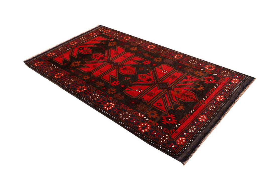 Black Baluchi 3' 7 x 6' 4 - No. 62319