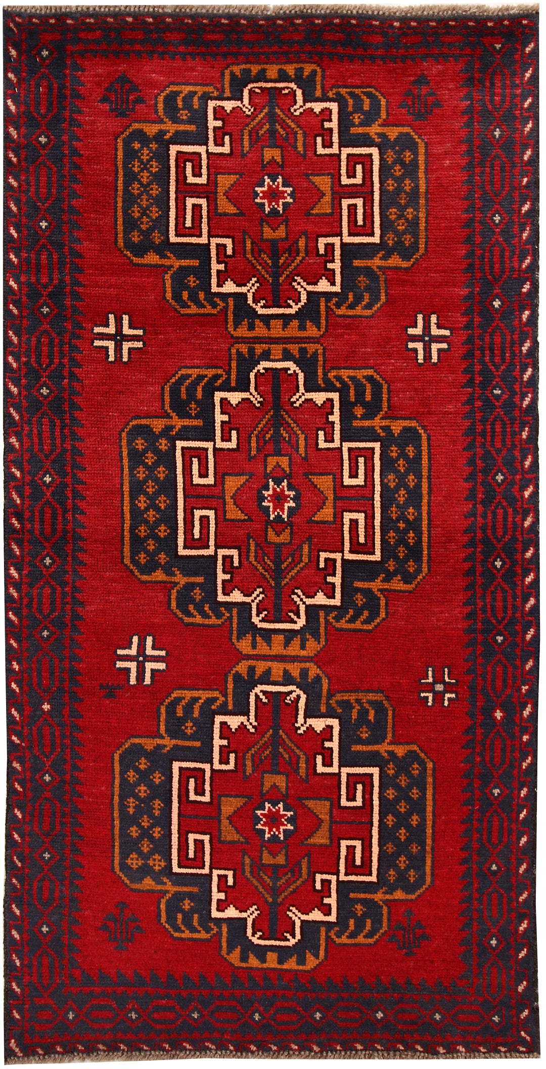 Firebrick Baluchi 3' 5 x 6' 8 - No. 62320 - ALRUG Rug Store