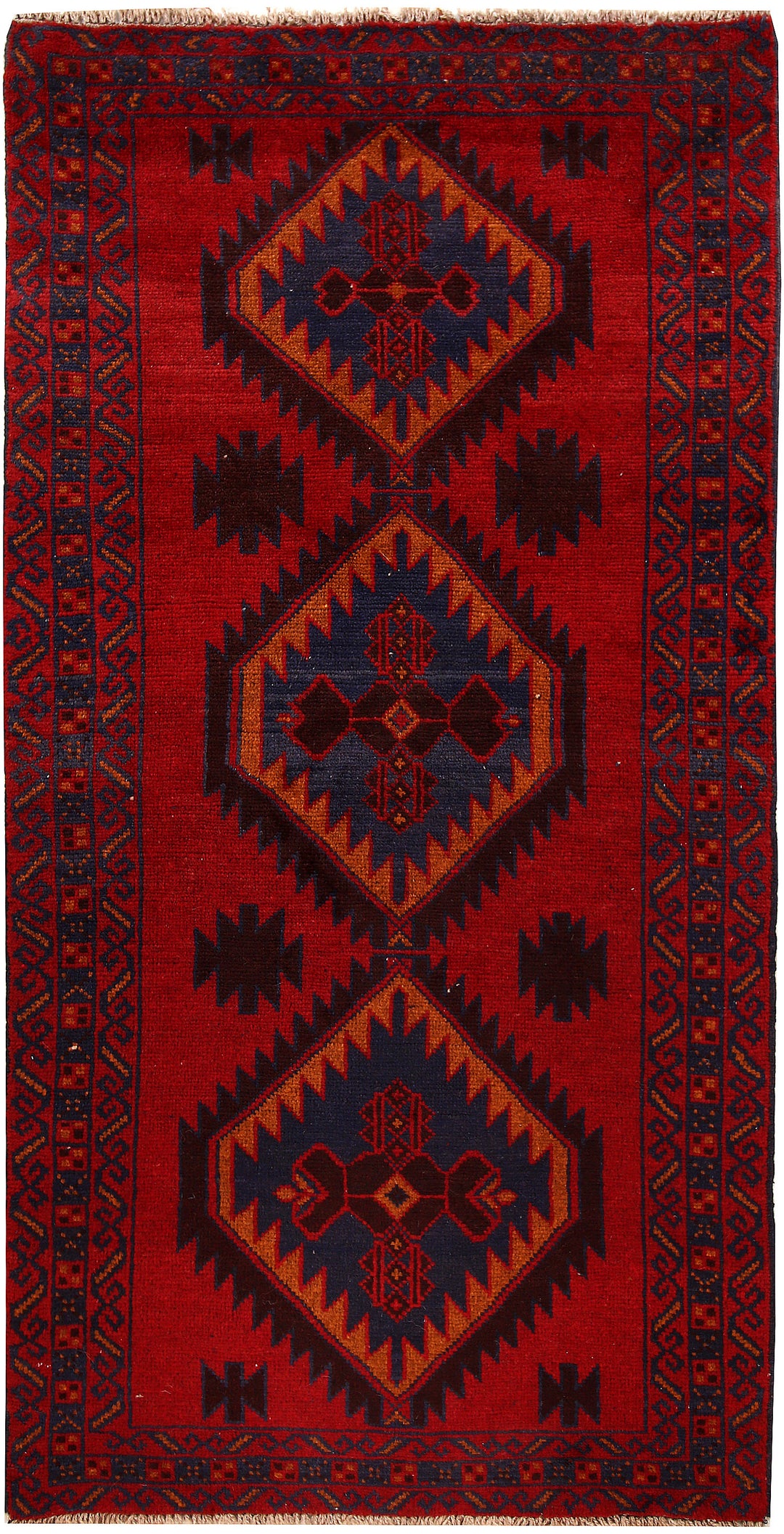 Firebrick Baluchi 3' 5 x 6' 9 - No. 62328 - ALRUG Rug Store