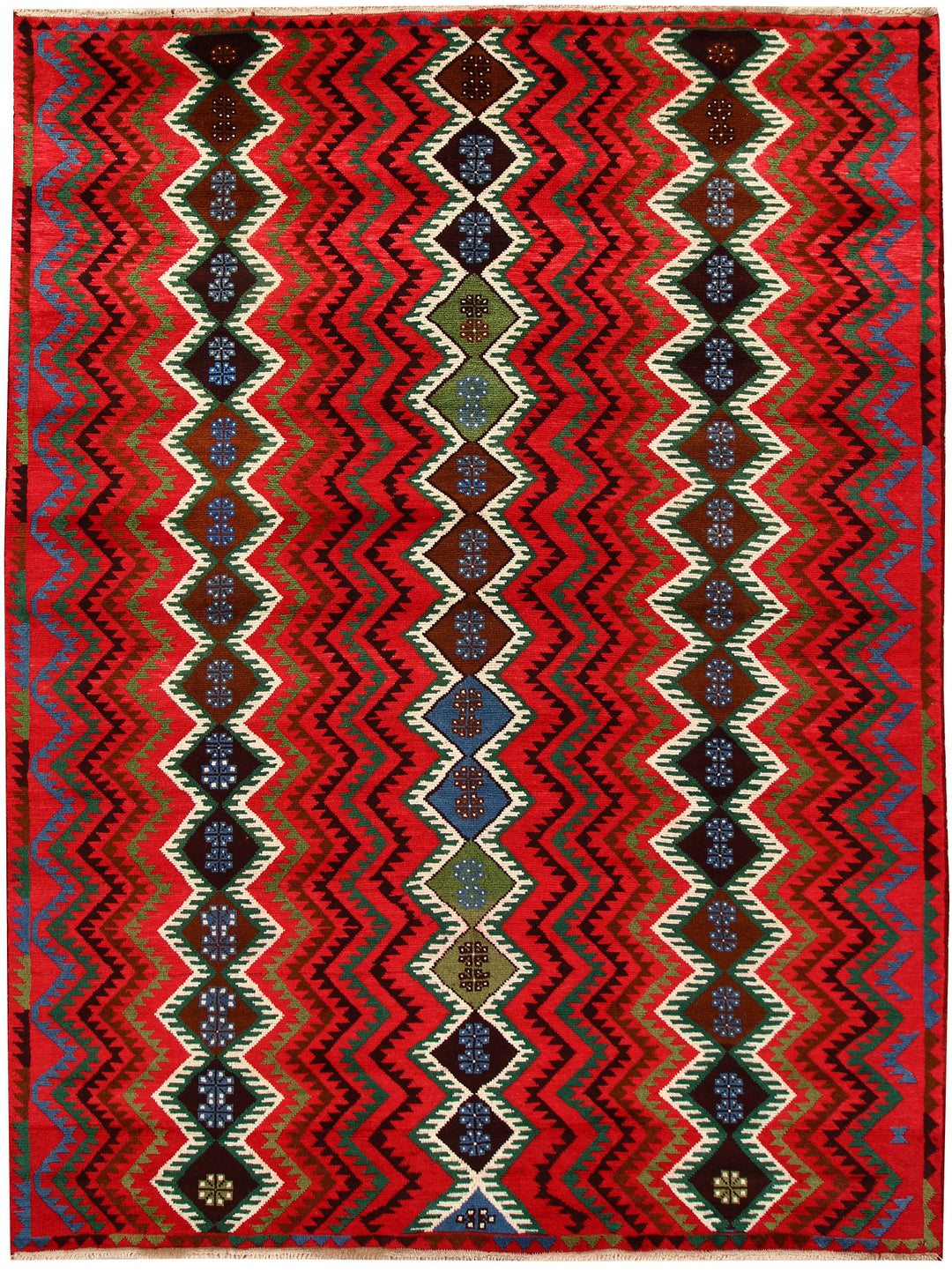 Red Baluchi 6' 10 x 9' 3 - No. 62347 - ALRUG Rug Store