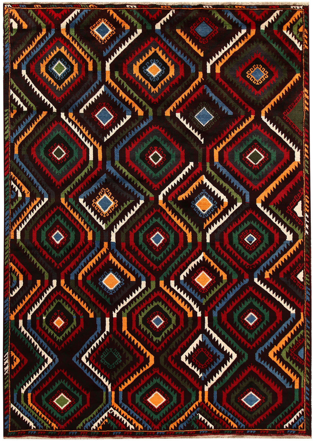 Multi Colored Baluchi 6' 8 x 9' 5 - No. 62348 - ALRUG Rug Store