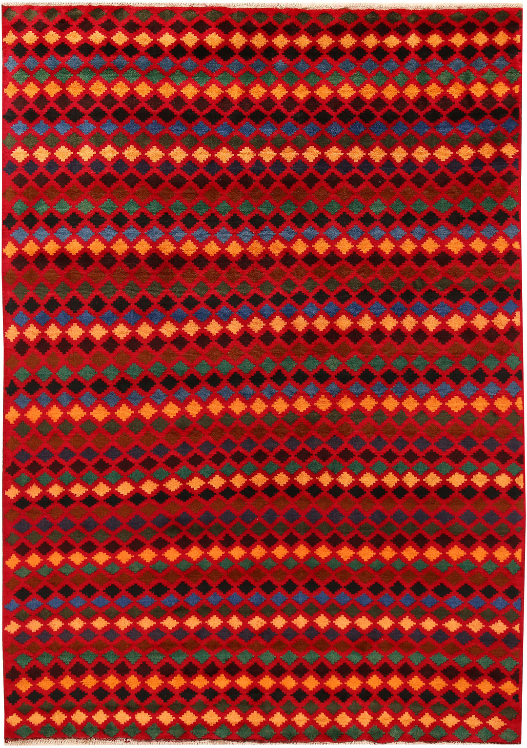 Red Baluchi 6' 8 x 9' 5 - No. 62354 - ALRUG Rug Store