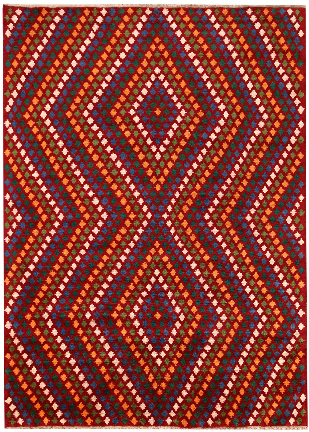 Firebrick Baluchi 6' 11 x 9' 6 - No. 62355 - ALRUG Rug Store