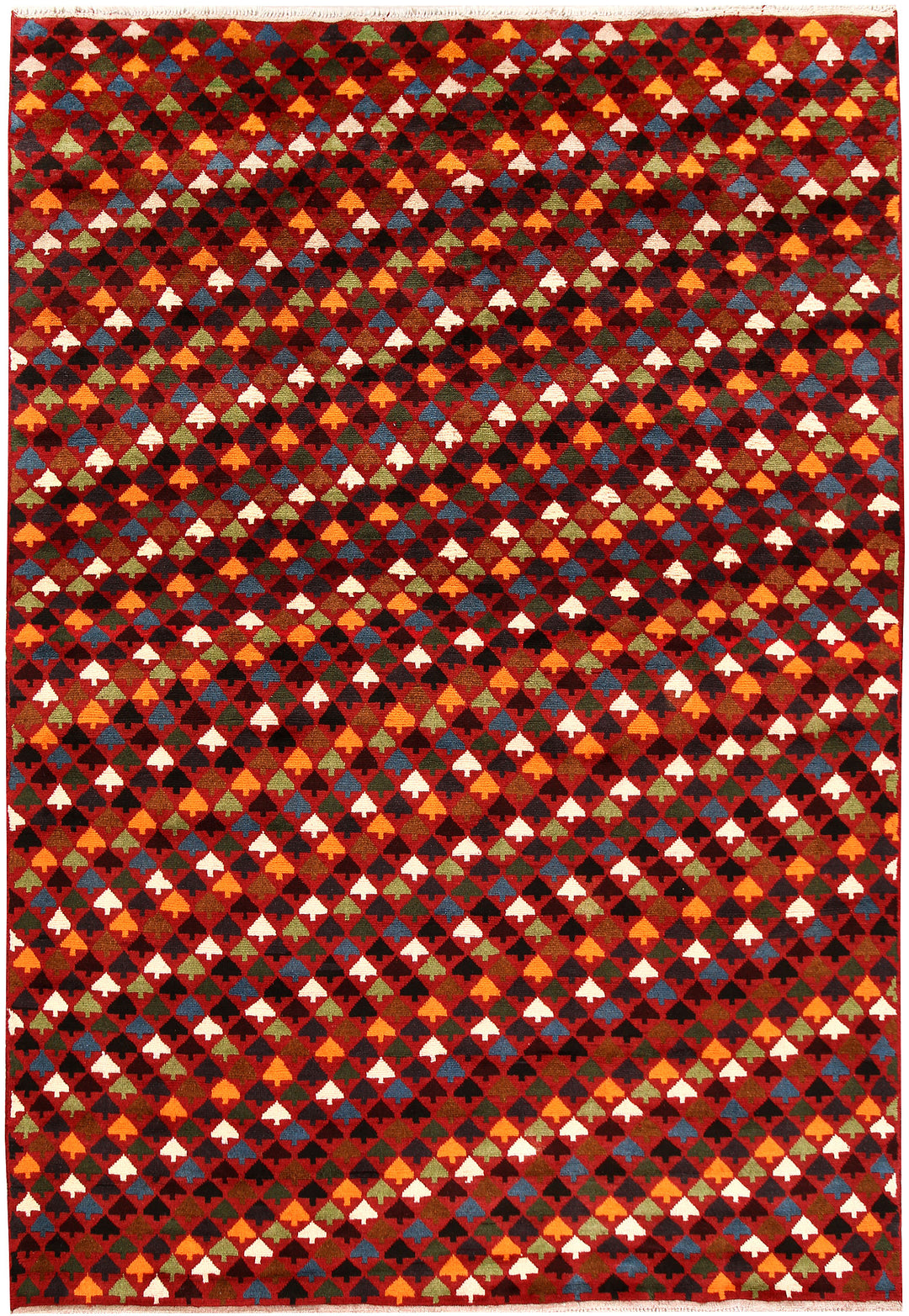 Firebrick Baluchi 6' 8 x 9' 6 - No. 62359 - ALRUG Rug Store