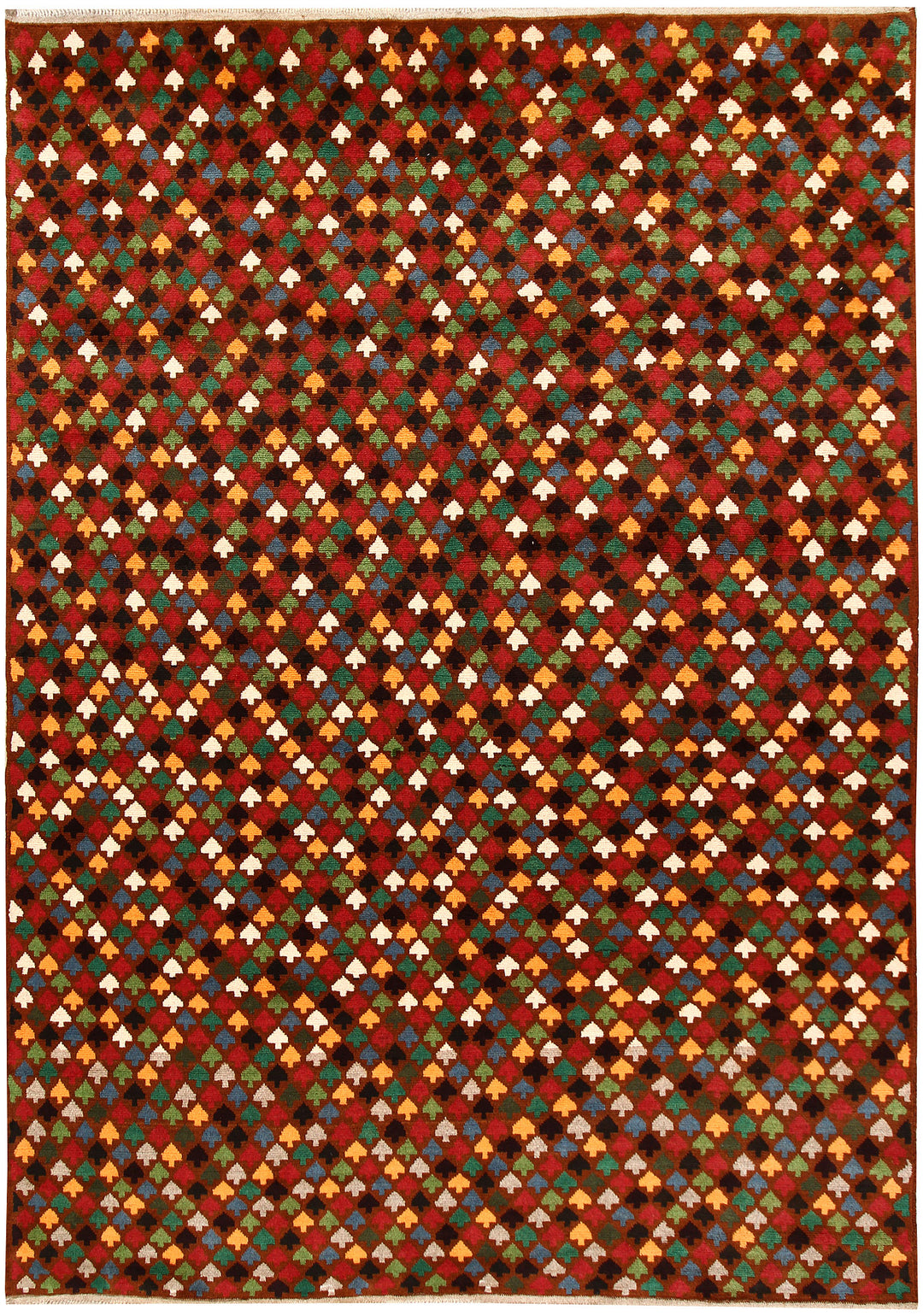 Saddle Brown Baluchi 6' 9 x 9' 7 - No. 62361 - ALRUG Rug Store