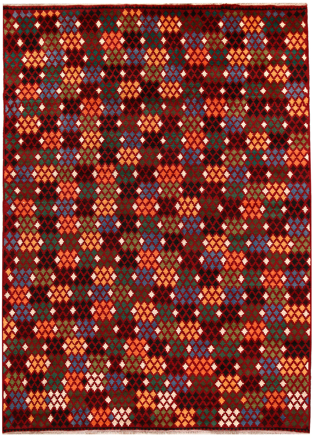 Multi Colored Baluchi 6' 11 x 9' 6 - No. 62374 - ALRUG Rug Store