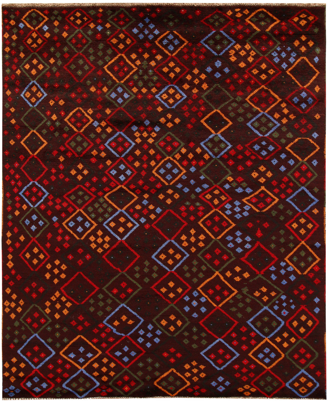Saddle Brown Baluchi 5' 11 x 7' 5 - No. 62391 - ALRUG Rug Store
