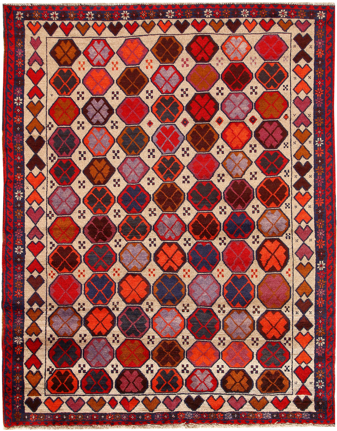 Bisque Baluchi 6' x 7' 8 - No. 62394 - ALRUG Rug Store
