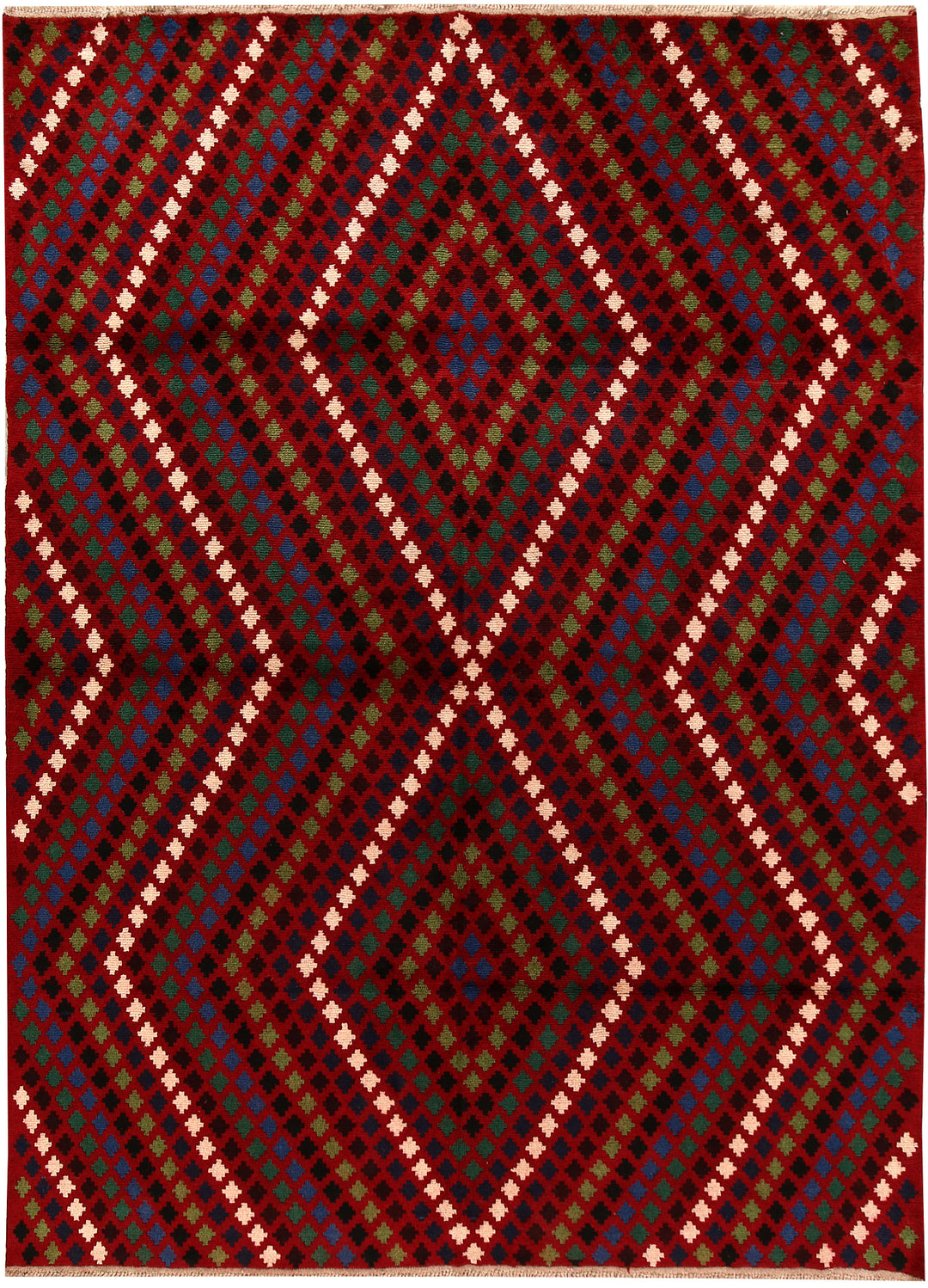 Firebrick Baluchi 7' x 9' 6 - No. 62397 - ALRUG Rug Store