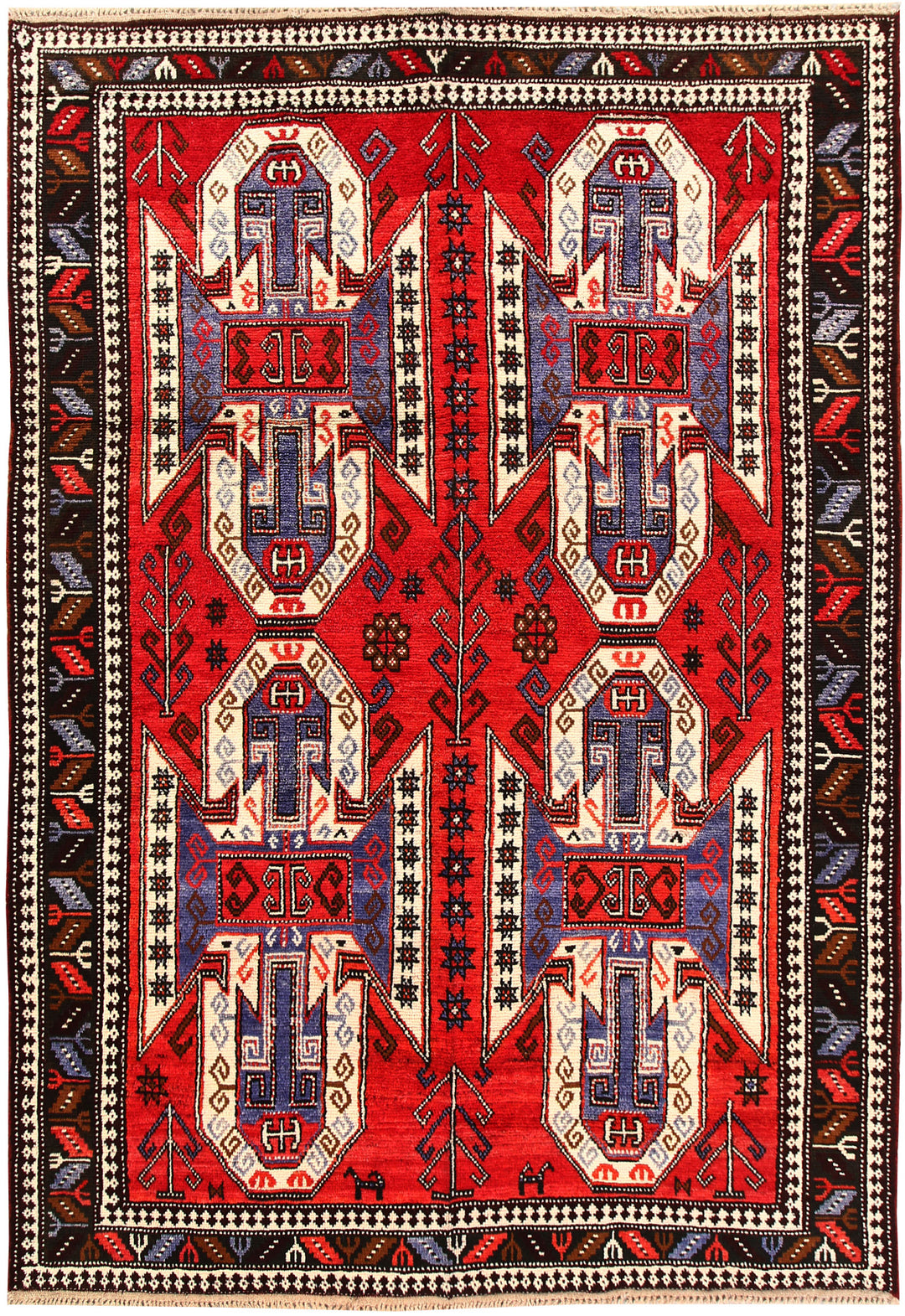 Red Baluchi 6' 6 x 9' 5 - No. 62403 - ALRUG Rug Store