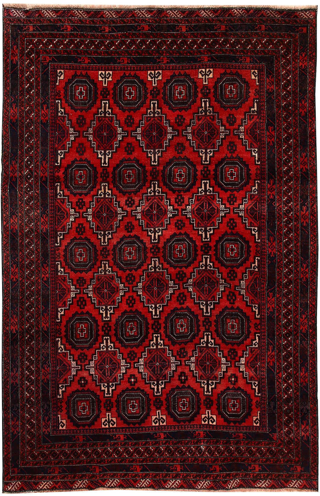 Firebrick Baluchi 5' 4 x 8' 1 - No. 62404 - ALRUG Rug Store