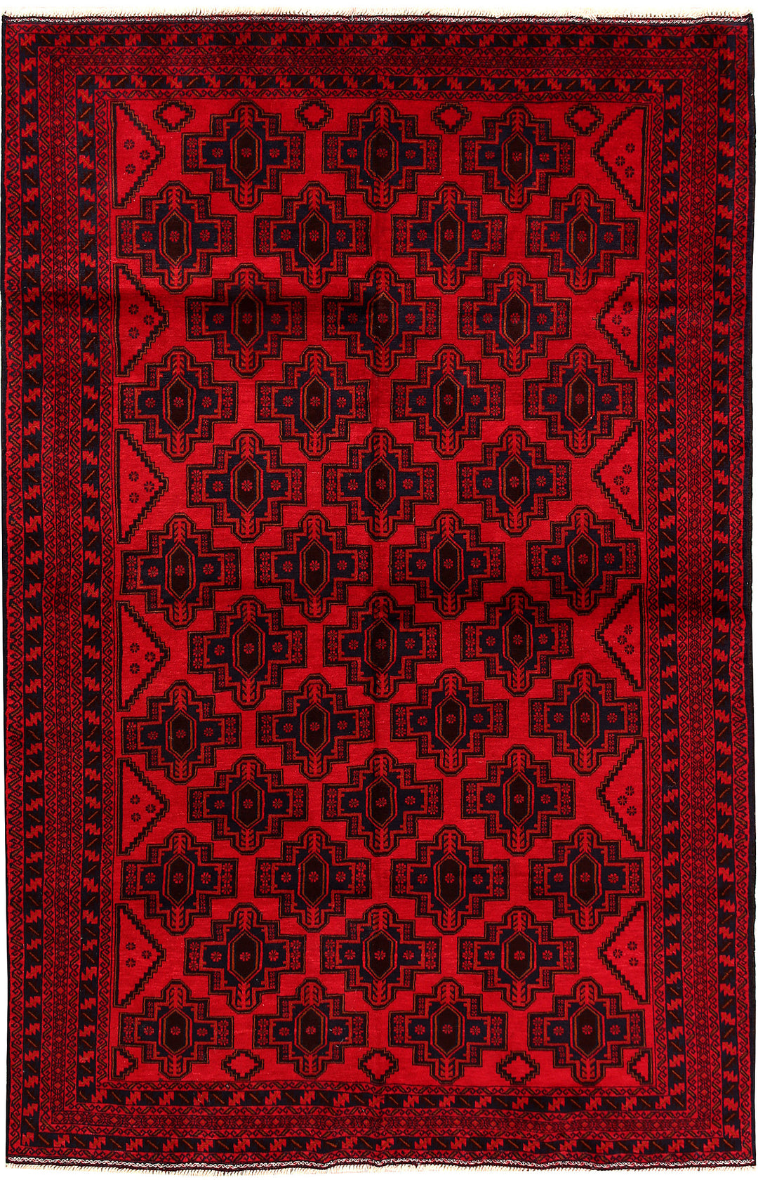 Red Baluchi 6' 3 x 9' 5 - No. 62407 - ALRUG Rug Store