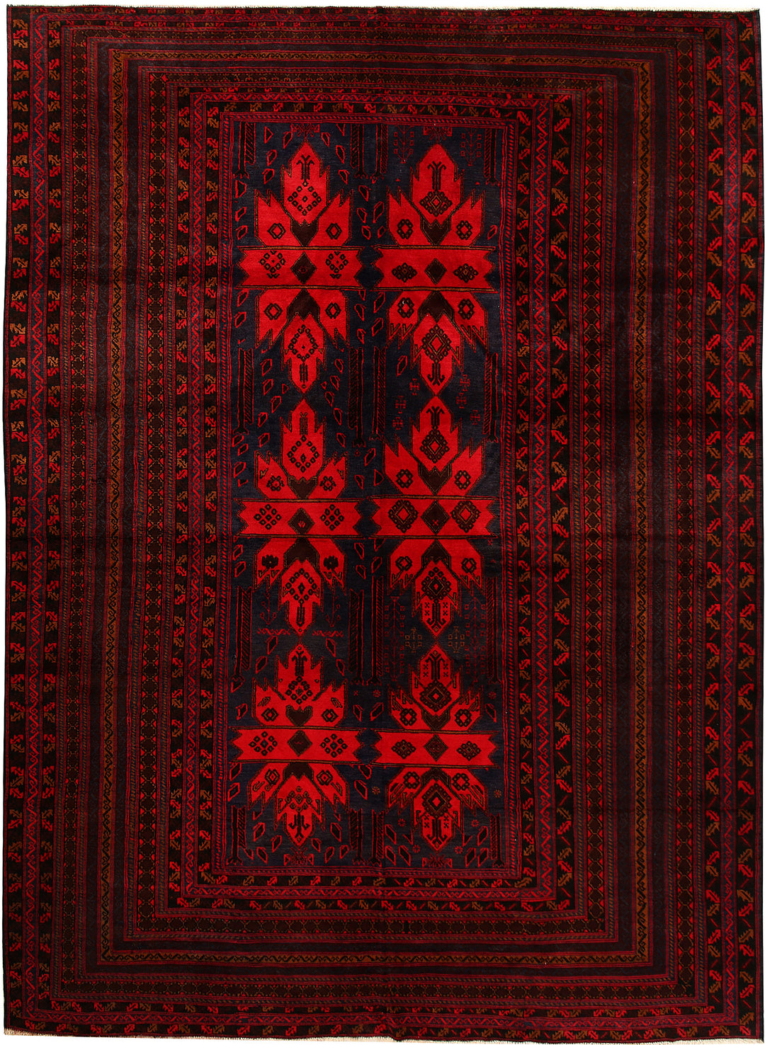 Dark Blue Baluchi 9' 4 x 13' - No. 62408 - ALRUG Rug Store