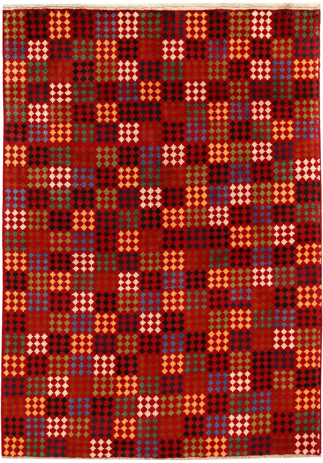 Firebrick Baluchi 6' 11 x 9' 9 - No. 62414 - ALRUG Rug Store