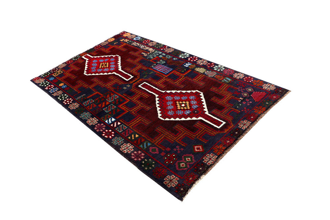 Dark Blue Baluchi 3' 7 x 5' 11 - No. 62426