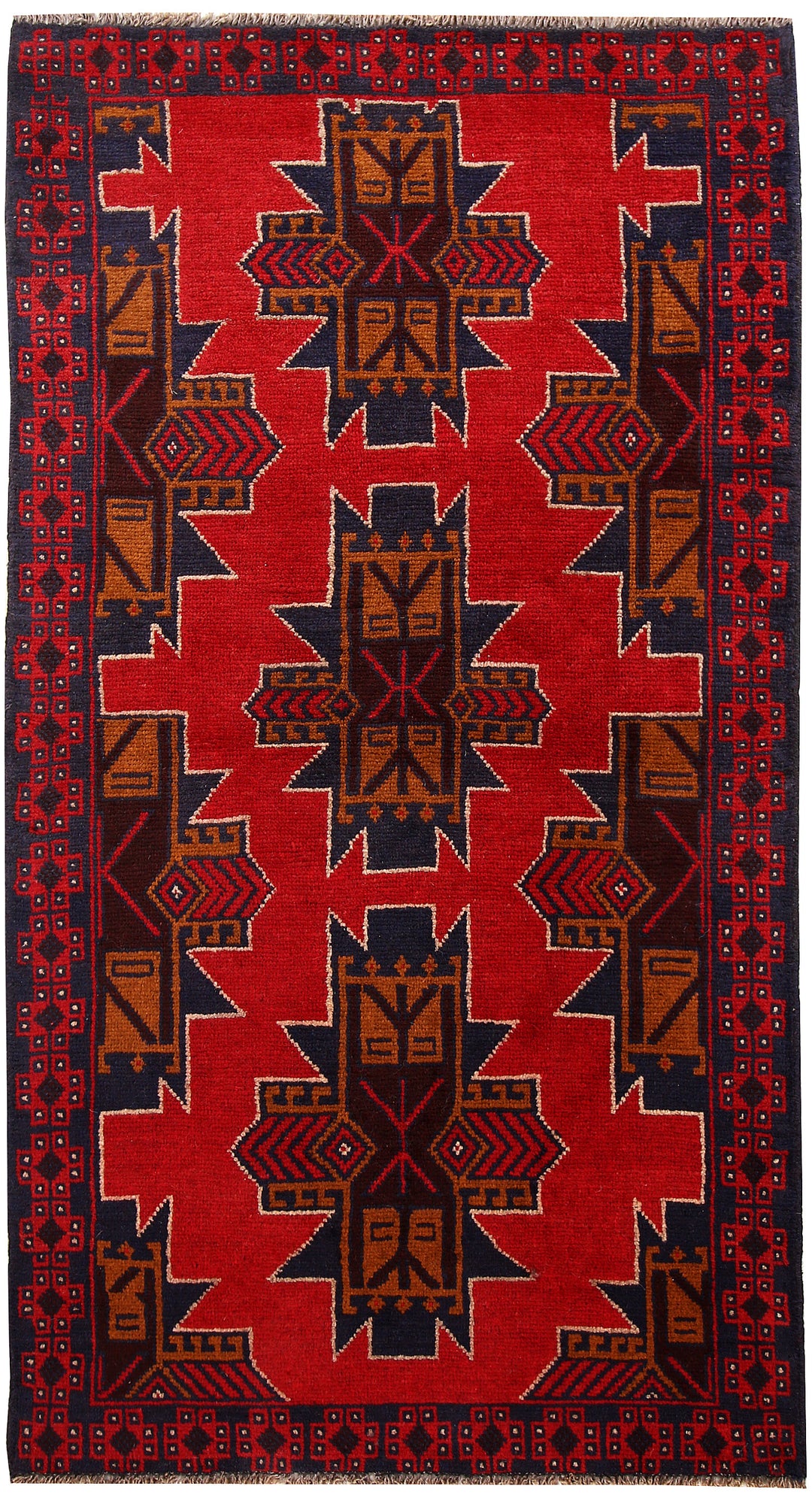 Multi Colored Baluchi 3' 5 x 6' 3 - No. 62432 - ALRUG Rug Store