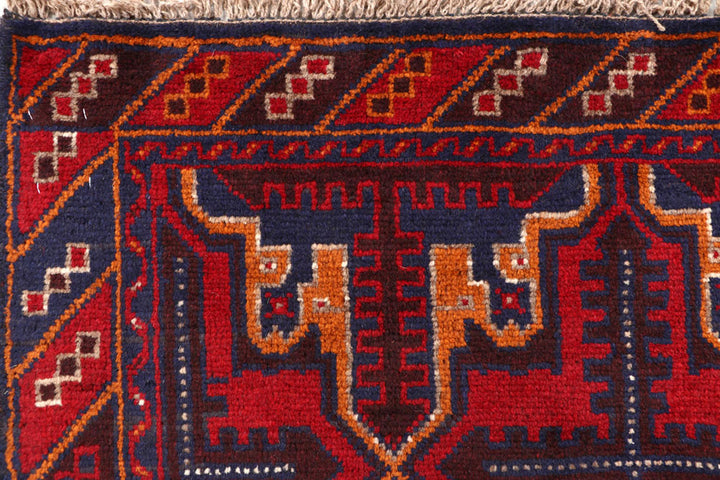 Firebrick Baluchi 3' 7 x 6' 3 - No. 62435