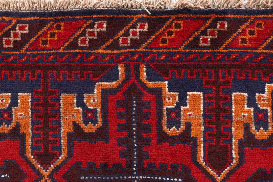 Firebrick Baluchi 3' 7 x 6' 3 - No. 62435