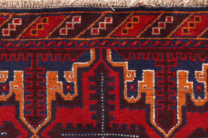 Firebrick Baluchi 3' 7 x 6' 3 - No. 62435