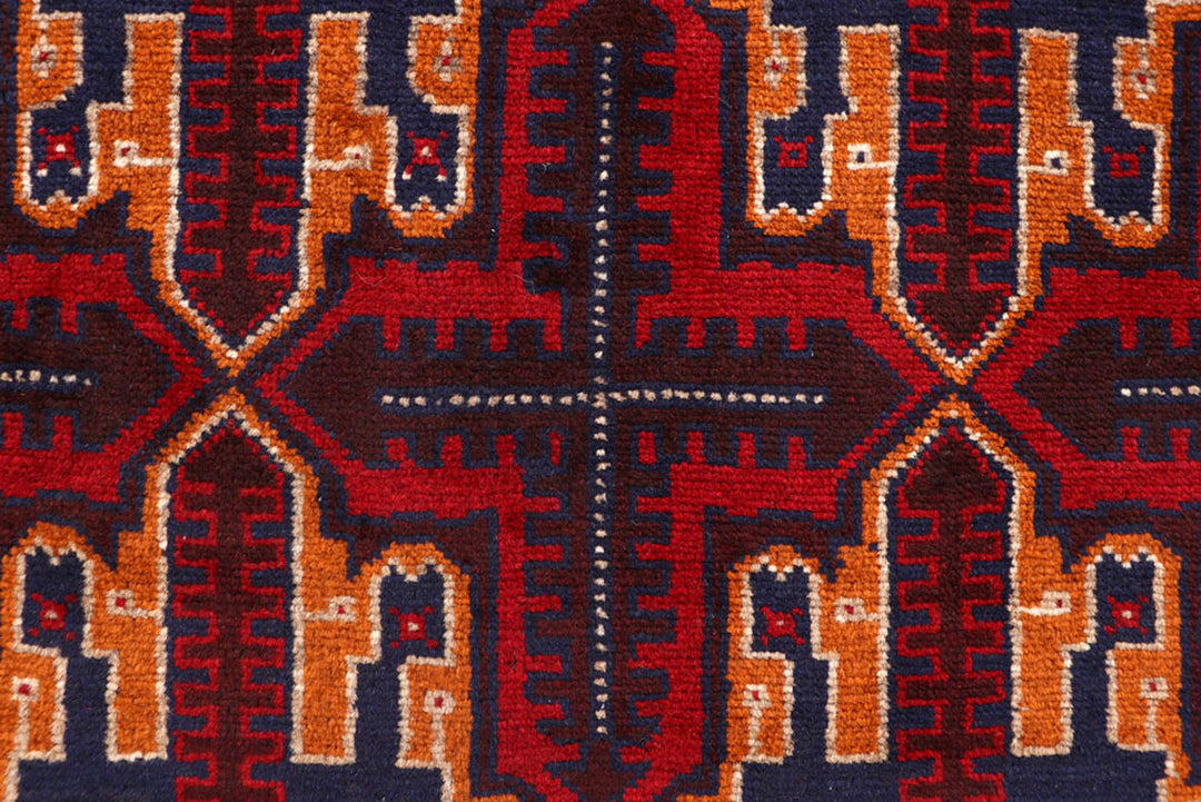 Firebrick Baluchi 3' 7 x 6' 3 - No. 62435