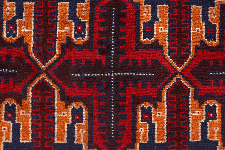 Firebrick Baluchi 3' 7 x 6' 3 - No. 62435