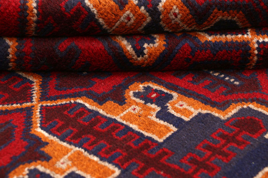 Firebrick Baluchi 3' 7 x 6' 3 - No. 62435