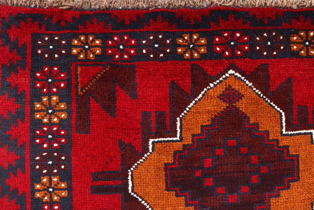 Firebrick Baluchi 3' 6 x 6' 4 - No. 62436