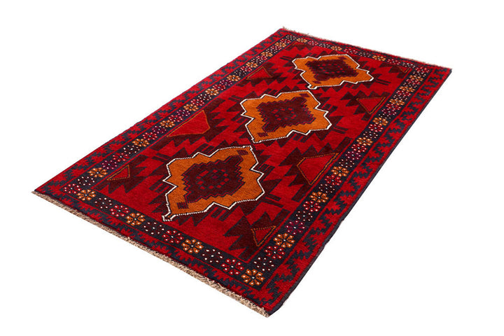 Firebrick Baluchi 3' 6 x 6' 4 - No. 62436