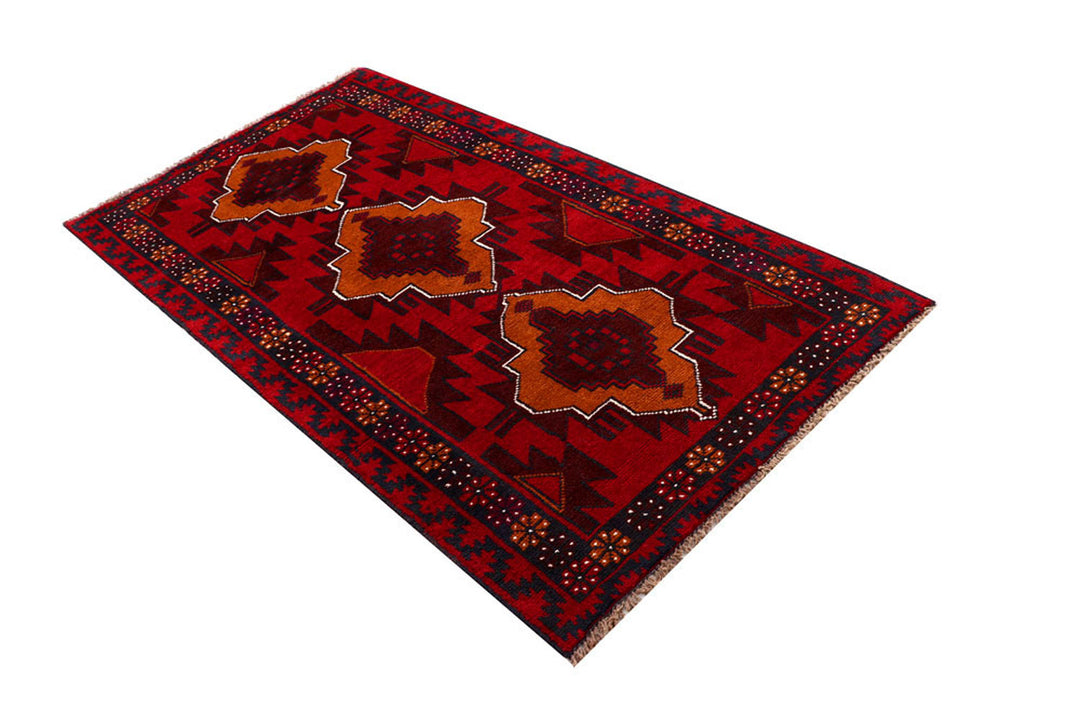 Firebrick Baluchi 3' 6 x 6' 4 - No. 62436