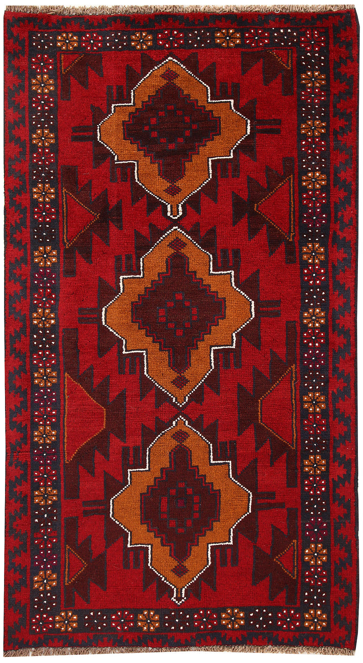 Firebrick Baluchi 3' 6 x 6' 4 - No. 62436