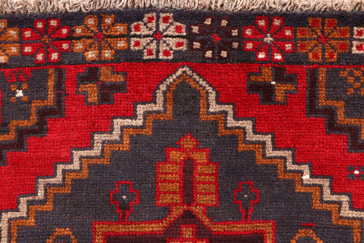 Firebrick Baluchi 3'  7" x 6'  7" - No. QA29166