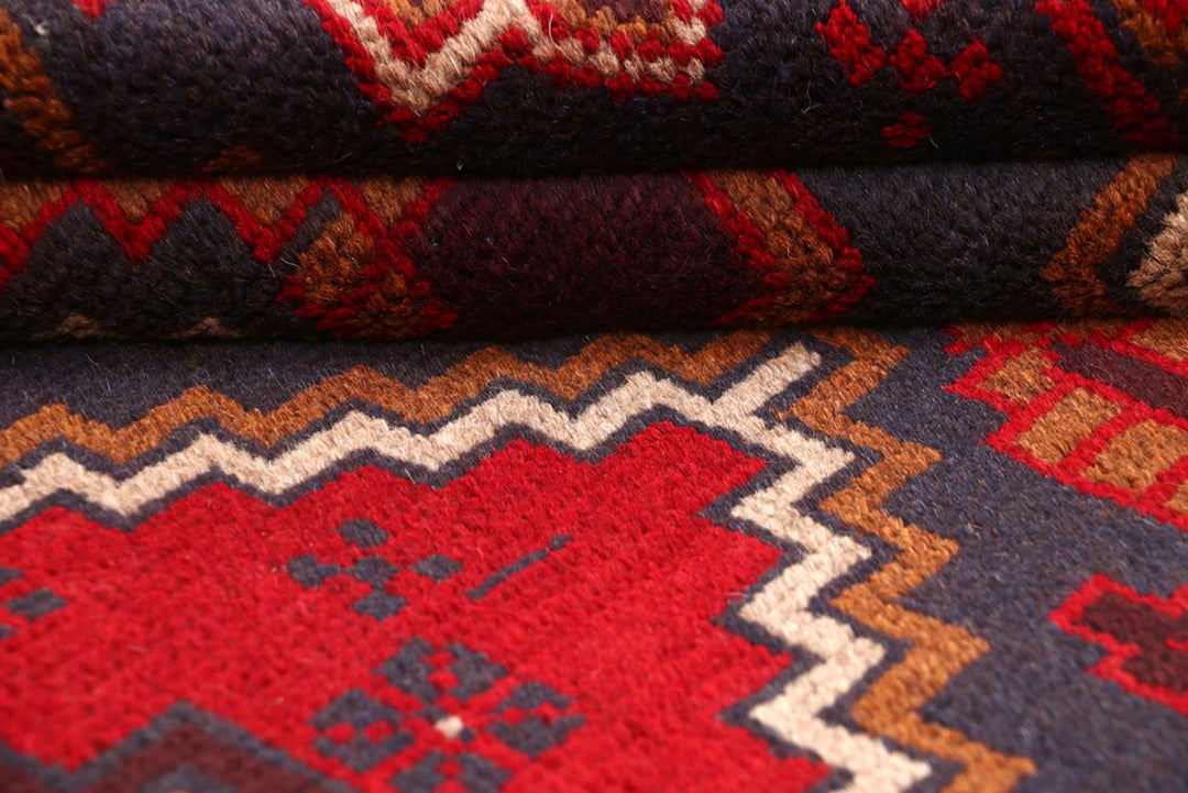 Firebrick Baluchi 3'  7" x 6'  7" - No. QA29166