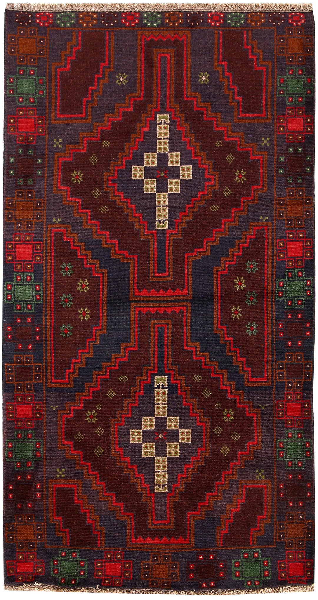 Slate Grey Baluchi 3' 5 x 6' 3 - No. 62439 - ALRUG Rug Store