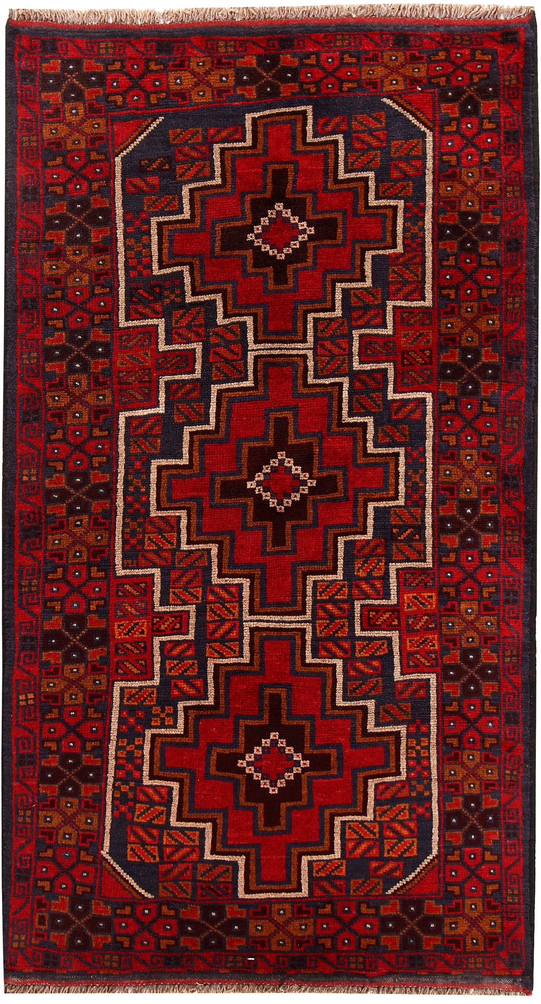 Dark Blue Baluchi 3' 6 x 6' 5 - No. 62441 - ALRUG Rug Store