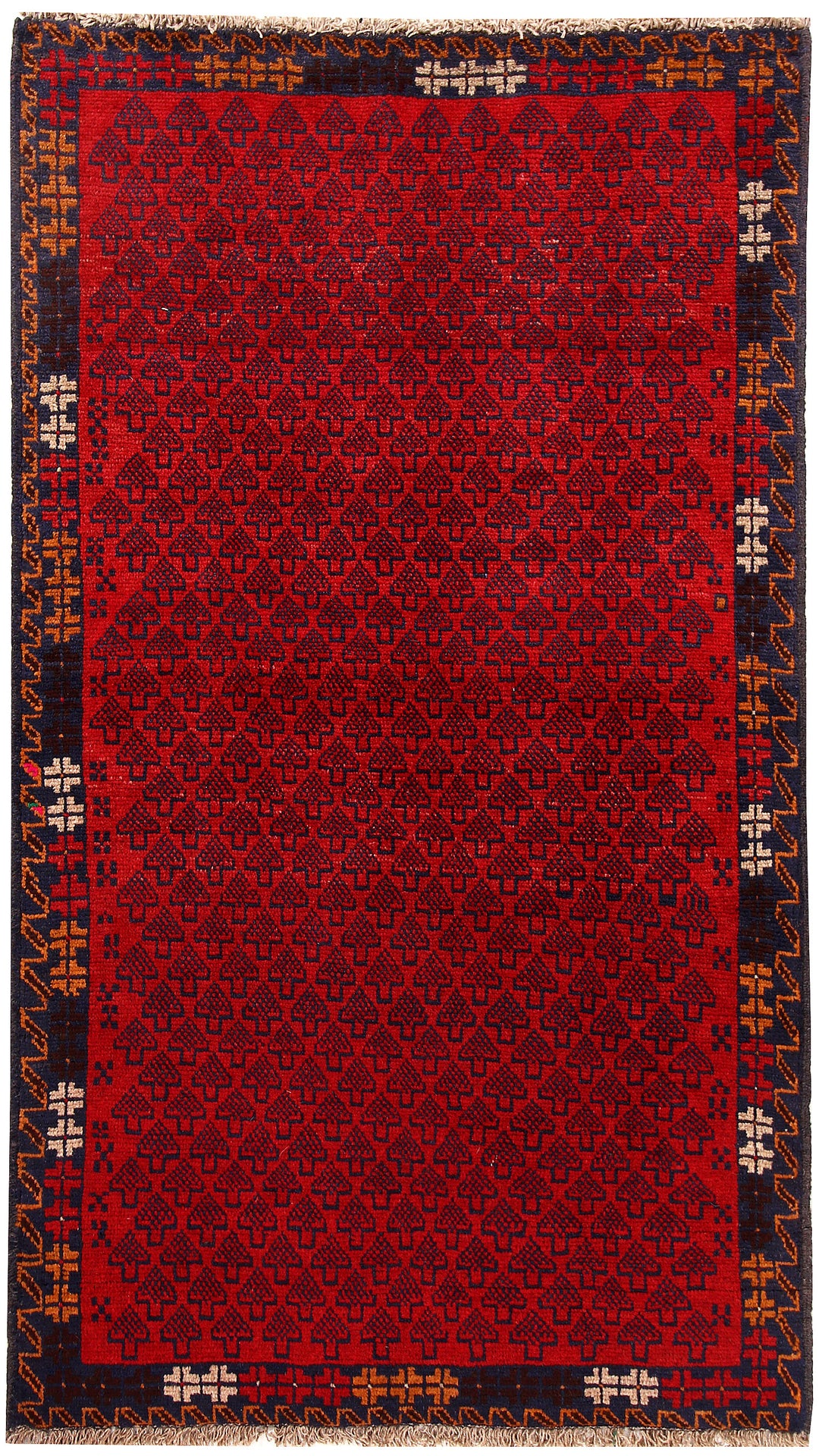 Firebrick Baluchi 3' 7 x 6' 2 - No. 62442 - ALRUG Rug Store